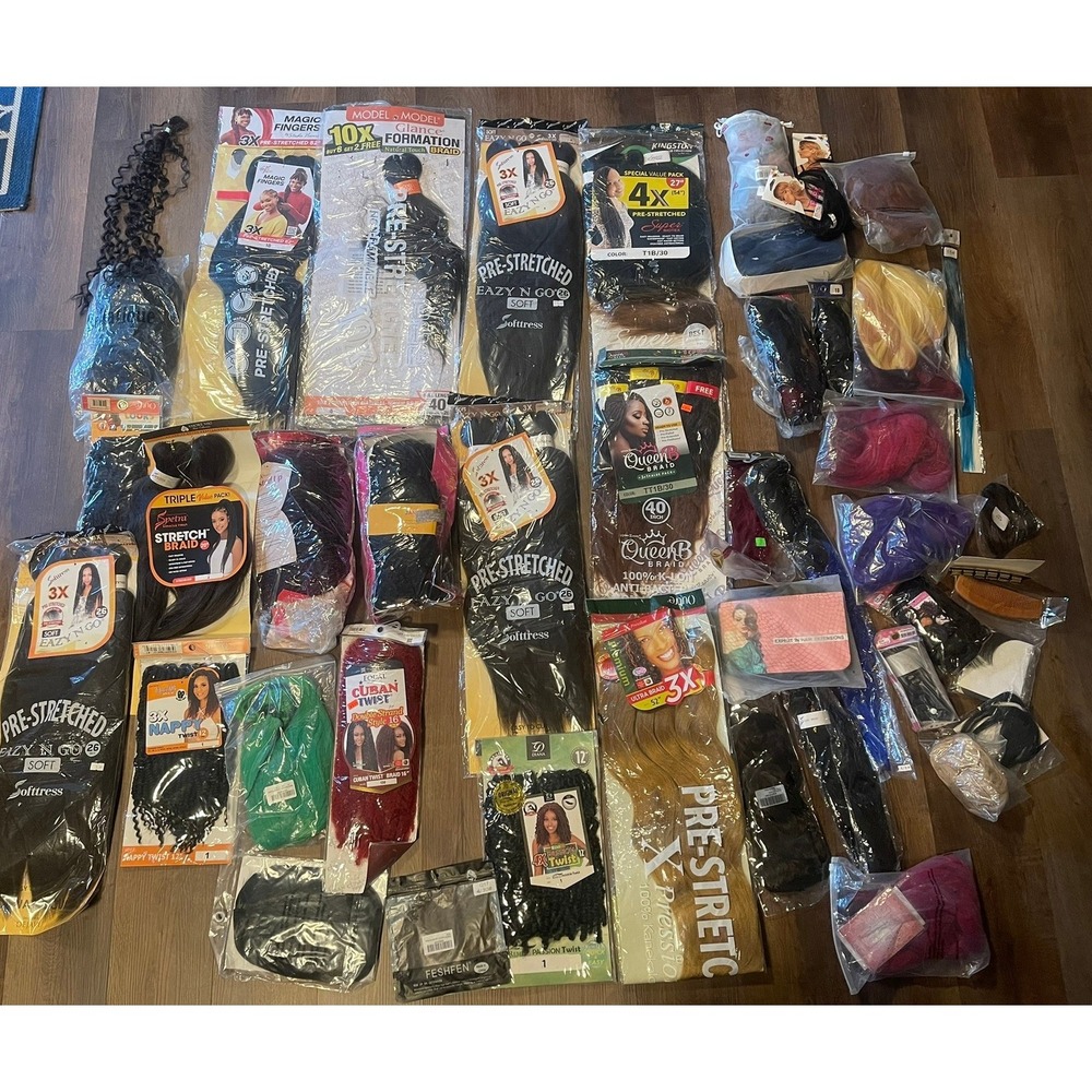Huge Hair‎ Extension Lot Queen B X-Pression Softress Braiding Hair Twists Bulk